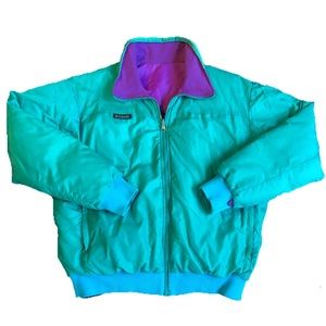 Vintage Columbia Reversible Puffer Jacket